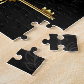 Naadloos patroon met gouden sleutels legpuzzel (Zijkant)