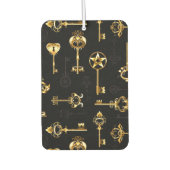 Naadloos patroon met gouden sleutels luchtverfrisser (Voorkant)
