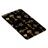 Naadloos patroon met gouden sleutels magneet (Rechterzijde)