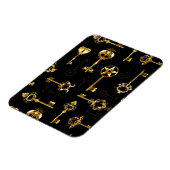 Naadloos patroon met gouden sleutels magneet (Linkerzijde)