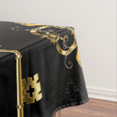 Naadloos patroon met gouden sleutels tafelkleed (Voorbeeld)