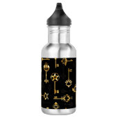 Naadloos patroon met gouden sleutels waterfles  (Rechts)