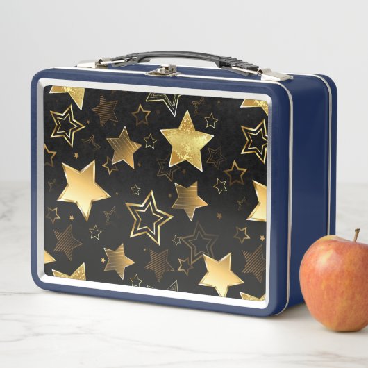 Naadloos patroon met gouden sterren (In situ)