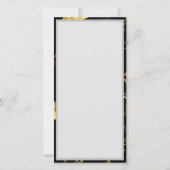 Naadloos patroon met gouden sterren aankondiging (Achterkant)