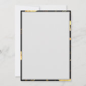 Naadloos patroon met gouden sterren aankondiging (Achterkant)