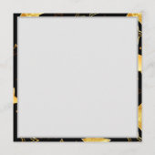 Naadloos patroon met gouden sterren advieskaart (Achterkant)