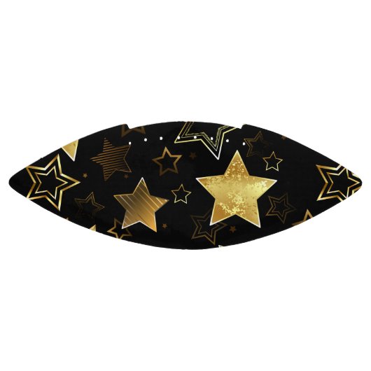 Naadloos patroon met gouden sterren american football (Paneel)