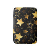 Naadloos patroon met gouden sterren badmat (Voorkant Verticaal)