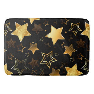 Naadloos patroon met gouden sterren badmat