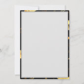 Naadloos patroon met gouden sterren bedankkaart (Achterkant)