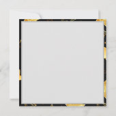 Naadloos patroon met gouden sterren bedankkaart (Achterkant)