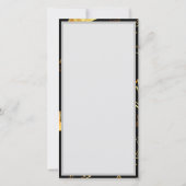 Naadloos patroon met gouden sterren bedankkaart (Achterkant)