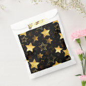 Naadloos patroon met gouden sterren bedankzakje (Gezegeld)