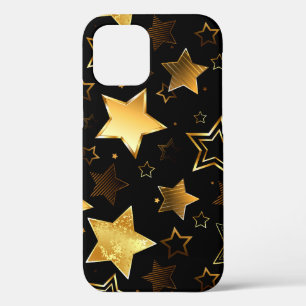 Naadloos patroon met gouden sterren Case-Mate iPhone case