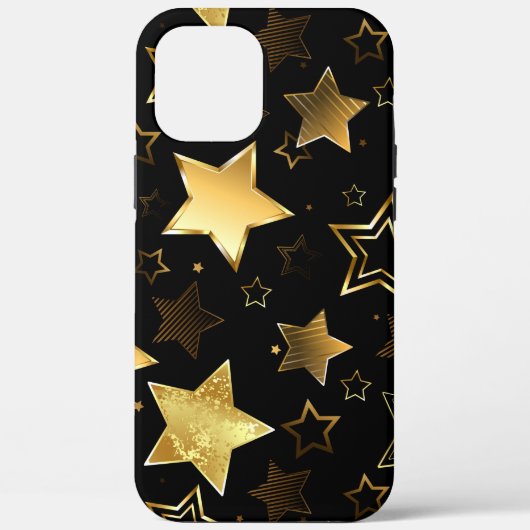 Naadloos patroon met gouden sterren Case-Mate iPhone case (Achterkant)