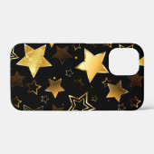 Naadloos patroon met gouden sterren Case-Mate iPhone case (Achterkant (horizontaal))