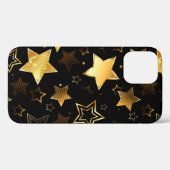 Naadloos patroon met gouden sterren Case-Mate iPhone case (Achterkant (horizontaal))