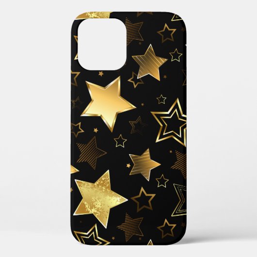 Naadloos patroon met gouden sterren Case-Mate iPhone case (Achterkant)