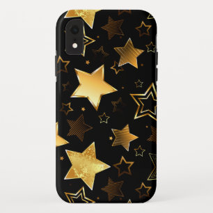 Naadloos patroon met gouden sterren Case-Mate iPhone case