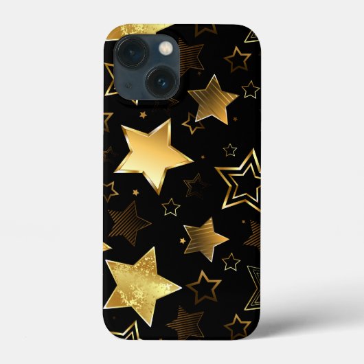 Naadloos patroon met gouden sterren Case-Mate iPhone case (Achterkant)