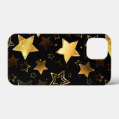 Naadloos patroon met gouden sterren Case-Mate iPhone case (Achterkant (horizontaal))