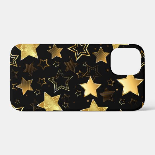 Naadloos patroon met gouden sterren Case-Mate iPhone case (Achterkant (horizontaal))
