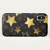 Naadloos patroon met gouden sterren Case-Mate iPhone case (Achterkant (horizontaal))