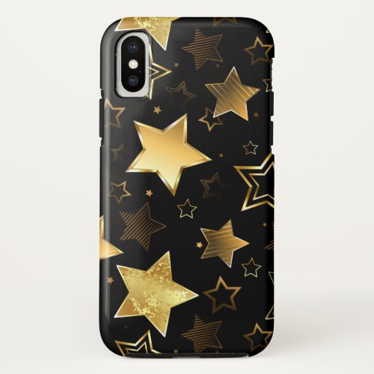 Naadloos patroon met gouden sterren Case-Mate iPhone case (Achterkant)