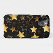 Naadloos patroon met gouden sterren Case-Mate iPhone case (Achterkant (horizontaal))