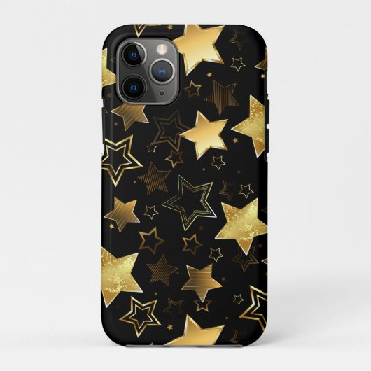 Naadloos patroon met gouden sterren Case-Mate iPhone case (Achterkant)