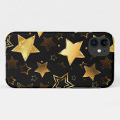 Naadloos patroon met gouden sterren Case-Mate iPhone case (Achterkant (horizontaal))