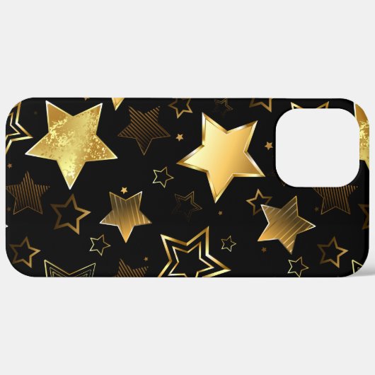 Naadloos patroon met gouden sterren Case-Mate iPhone case (Achterkant / Rechts)