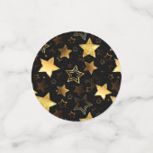 Naadloos patroon met gouden sterren confetti (Kleine voorkant)