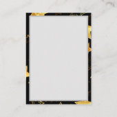 Naadloos patroon met gouden sterren contactkaartje (Achterkant)