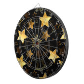 Naadloos patroon met gouden sterren dartbord (Voorkant Rechts)