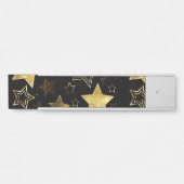 Naadloos patroon met gouden sterren deurbordje (Voorkant)