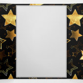 Naadloos patroon met gouden sterren drieluik aankondiging (Binnenkant midden)
