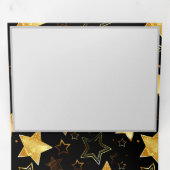 Naadloos patroon met gouden sterren drieluik aankondiging (Binnenzijde eerst)