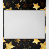 Naadloos patroon met gouden sterren drieluik programma (Binnenkant midden)
