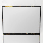 Naadloos patroon met gouden sterren drieluik wenskaart (Binnenzijde eerst)