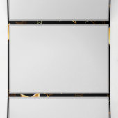 Naadloos patroon met gouden sterren drieluik wenskaart (Binnenkant midden)