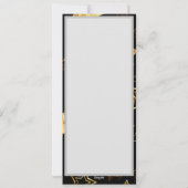 Naadloos patroon met gouden sterren feestdagenkaart (Achterkant)