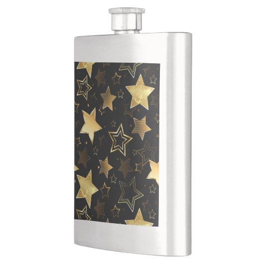 Naadloos patroon met gouden sterren flacon (Links)
