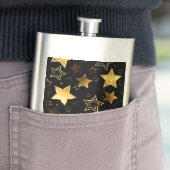 Naadloos patroon met gouden sterren flacon (Voorbeeld)