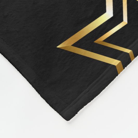 Naadloos patroon met gouden sterren fleece deken (Hoek)