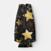 Naadloos patroon met gouden sterren flesjeskoeler (Achterkant)