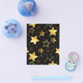 Naadloos patroon met gouden sterren flyer (Enkel)