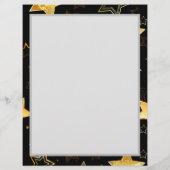 Naadloos patroon met gouden sterren flyer (Achterkant)