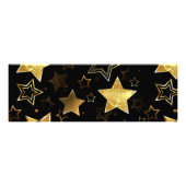 Naadloos patroon met gouden sterren foto afdruk (Voorkant)