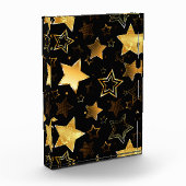 Naadloos patroon met gouden sterren fotoblokken (Links)